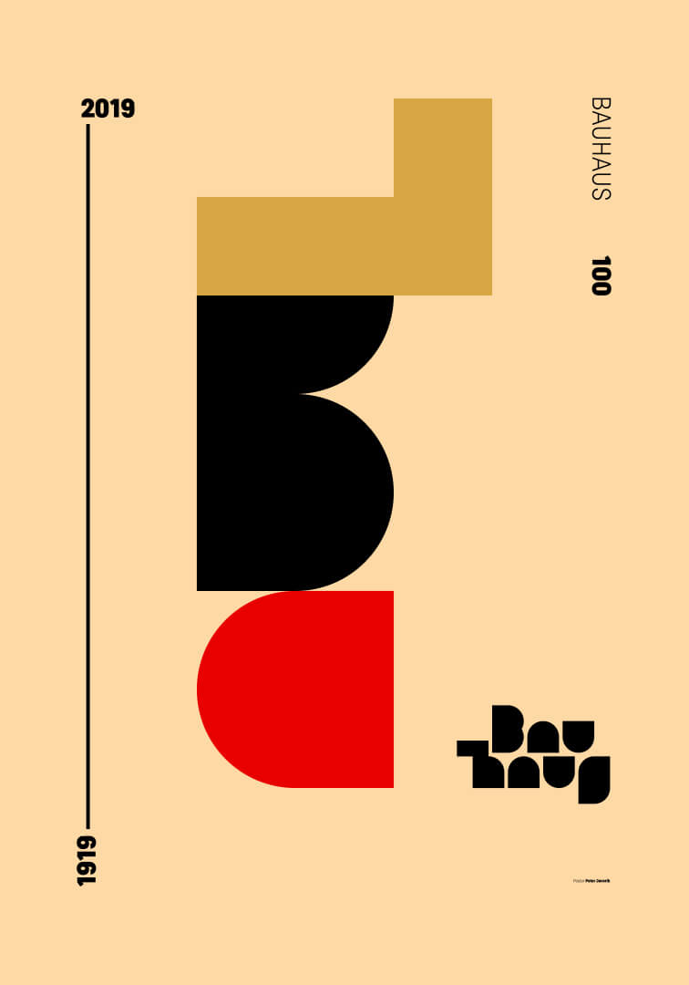 plakat pt. Bauhaus 100