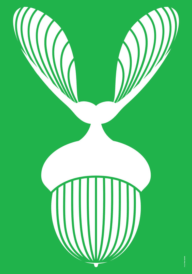 plakat pt. Naturalistic shapes and forms