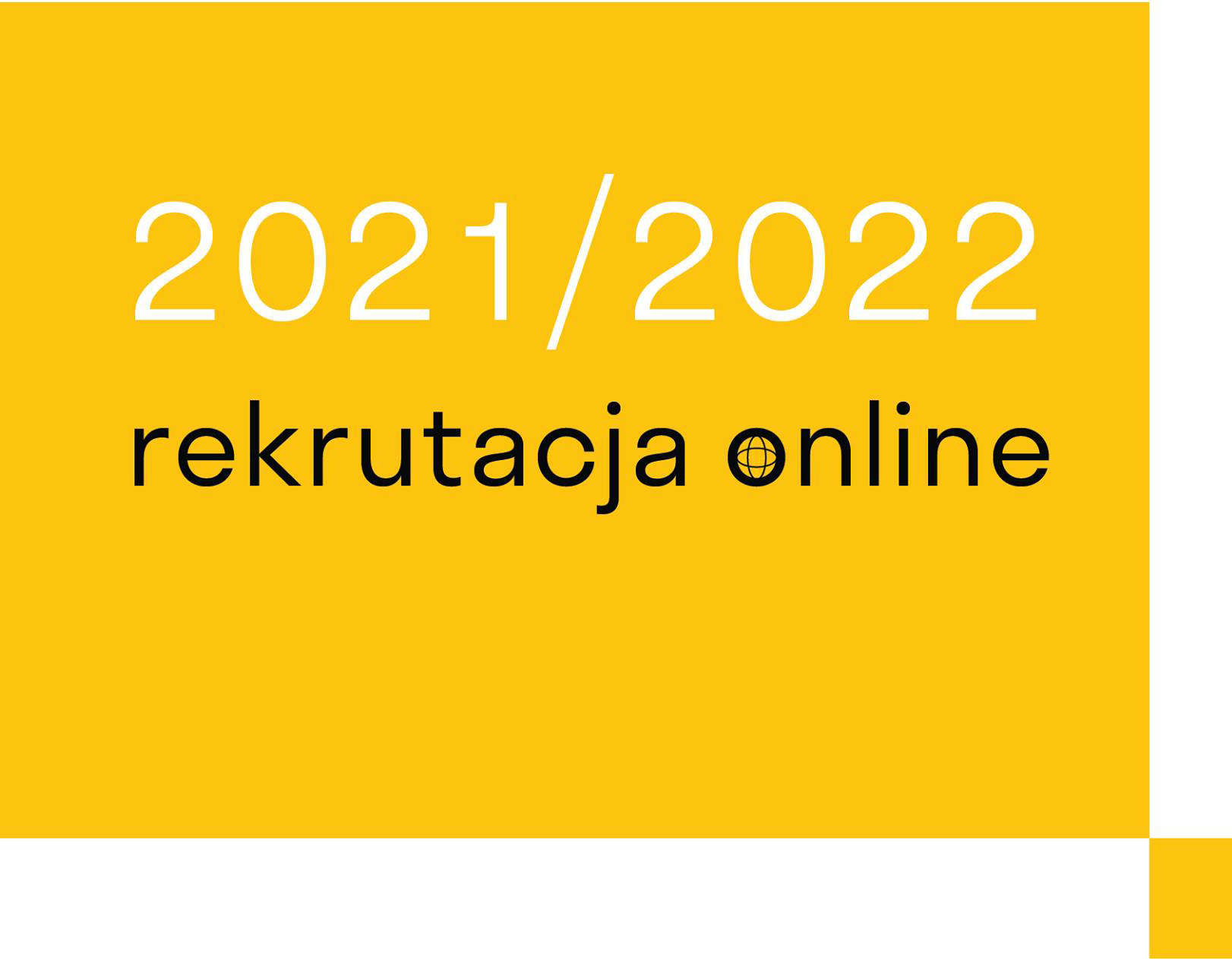 Plakat REKRUTACJA online 2021/2022